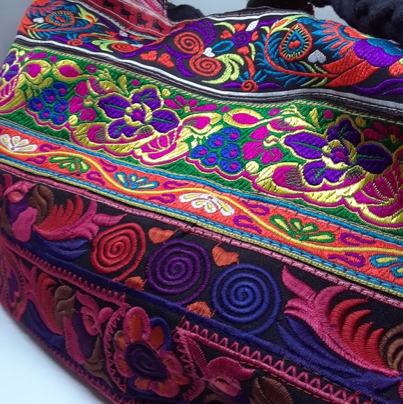 Hand Embroidered  Boho Handbag - Picture 2 of 8
